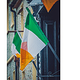   Irland, Nationalflagge, Dublin
