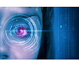   Eye, Monitoring, Spy, Identification, Scanners, Artificial Intelligence