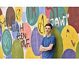   Teenager, Graffiti