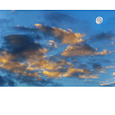   Sky Only, Clouds, Moon