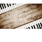   Music, Retro, Scores, Piano Key
