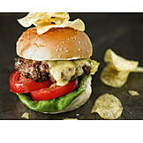   Hamburger, Cheeseburger, American Cuisine
