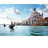   Gondola, Venice, Gondolier, Grand canal