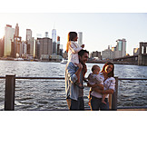   Child, City Trip, New York, Family Outing