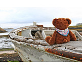   Reise & Urlaub, Unterwegs, Boot, Teddybär, Bootsfahrt