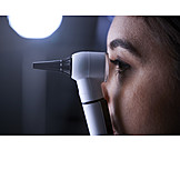   Sehtest, Augenoptik, Ophthalmoskopie, Augenspiegel