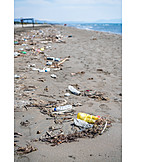   Strand, Umweltverschmutzung, Plastikmüll