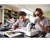   Teamwork, School, Microscope, Science
