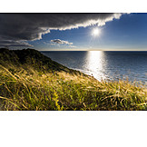   Sun, Baltic Sea, Baltic Sea Coast