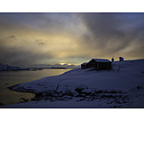   Zwielicht, Norwegen, Winterlich