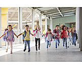   Running, Run, Holding Hands, Elementary Student