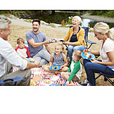   Summer, Picnic, Family Outing