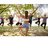   Balance, Trainieren, Yogagruppe