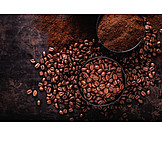   Coffee beans, Coffee powder