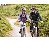   Bicycle, Excursion, Older Couple