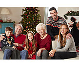   Weihnachten, Generationen, Familienporträt