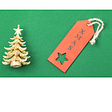   Xmas, Christmas Tree, Label