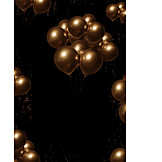   Party, Golden, Luftballons