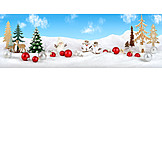   Winter Landscape, Christmas Decoration, Winter Decoration