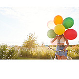   Summer, Hiding, Balloons