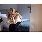   Young Woman, Alone, Depressed