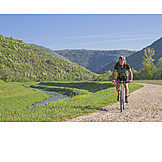   Senior, Cyclists, Cycling, Karstgebirge, Bicycling Promotion