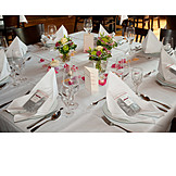   Wedding, Table Decoration, Restaurant