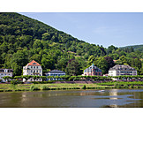   Heidelberg, Villa, Neckar