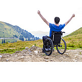   Freedom, Mountains, Wheelchair