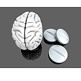   Tablette, Gehirn, Psychopharmaka