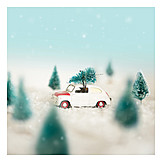   Transport, Auto, Weihnachtsbaum