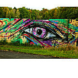   Auge, Graffiti
