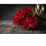   Sparkling, Valentine's Day, Rose Bouquet
