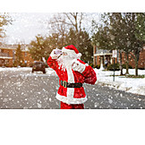   Winter, On The Move, Searching, Santa Clause, Snowing