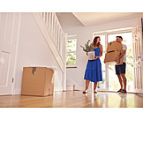   Couple, Real Estate, Moving In, Moving Box