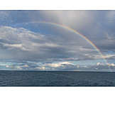   Sea, Weather, Rainbow