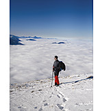   Mountaineering, Fog cover, Schafberg, Mountain hike