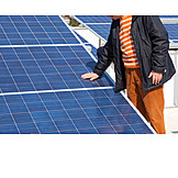   Solar Cells, Solar Plant, Inspection, Solar