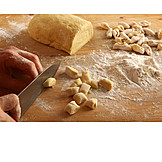   Preparation, Cutting, Homemade, Gnocchi