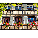  Fenster, Fachwerkhaus, Straßburg