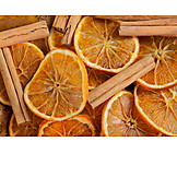   Orange, Cinnamon, Dried Food