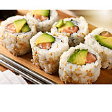   Sushi, Japanische Küche, Inside-out-rolls