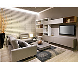   Sofa, Fernseher, Wohnzimmer