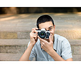   Teenager, Photograph, Photo Camera