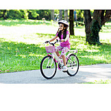   Girl, Bicycle, Cycling