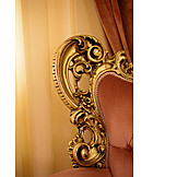   Close Up, Sofa, Ornament, Baroque Style, Luxurious