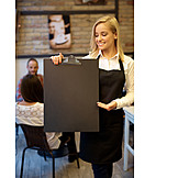   Copy Space, Waitress, Offer, Presentation