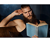   Book, Reading, Hipster