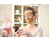   Online, Schönheitspflege, Gesichtsmaske