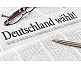   Tageszeitung, Politik, Wahl, Deutschland wählt